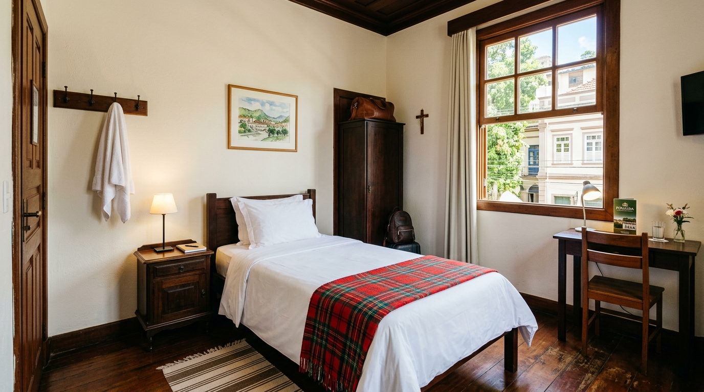 Foto do quarto Solteiro - Dom Pedro Hotel Petrópolis
